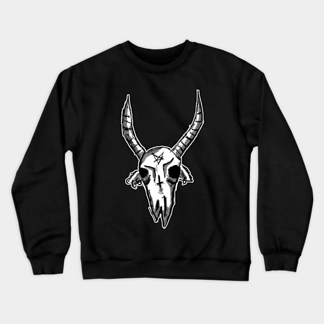 Little Demon Head Crewneck Sweatshirt by MacSquiddles